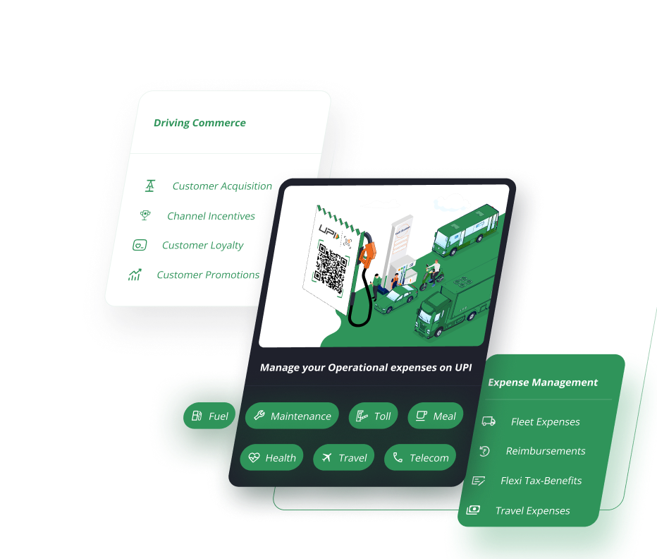 Business expense management with UPI vouchers